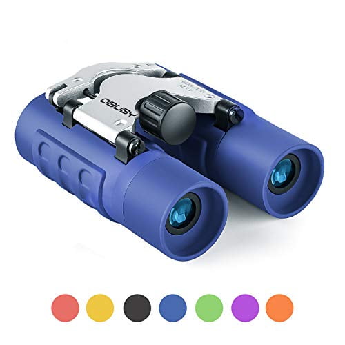 Camping Binoculars for Kids Best Gifts for 3-12 Years Boys Girls 8x21 High-Resolution Real Optics Mini Compact Binocular Toys Shockproof Folding Small Telescope for Bird Watching,Travel